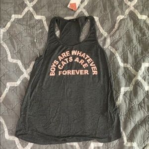 “Boys are whatever cats are forever” loose tank